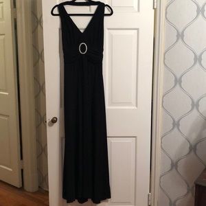 Jessica Howard halter top gown with rhinestone